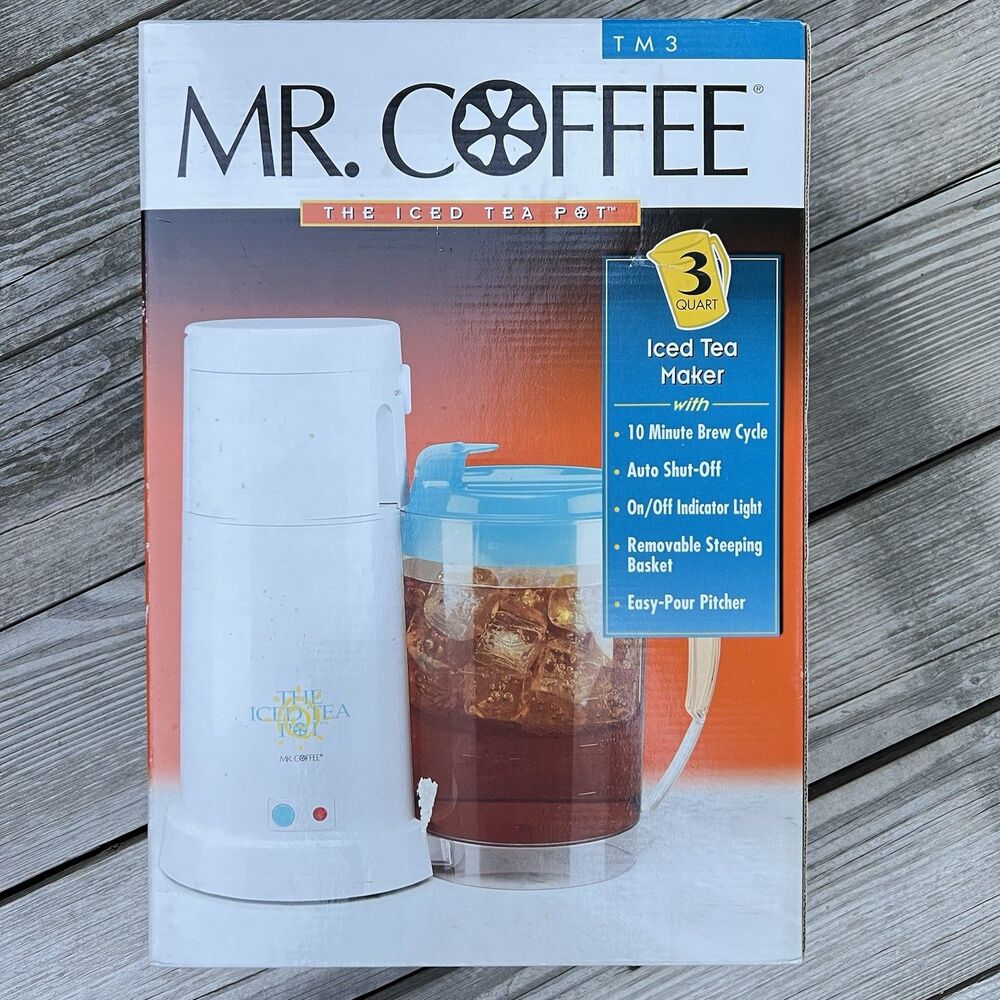 Mr. Coffee TM3 Iced Tea Pot Maker The 3 Quart Iced Tea Pot